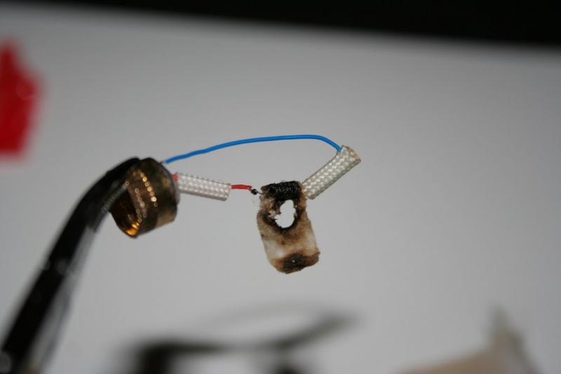 burnt wrap around atomizer coil