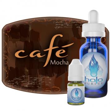 Cafe Mocha -  Cafe Mocha offers a full-flavored blend, perfect for those seeking a gourmet coffee flavored e-liquid. Built on a robust Cappuccino base, our unique Cafe Mocha blend is layered with very subtle hints of mocha and hazelnut, and rounded out with a gentle sweetness. Overall a dry blend, this premium e-liquid blend has a dominant cappuccino flavor which is only enhanced with nuances of mocha and hazelnut.