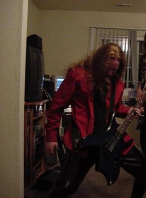 Calin trying to be Dave Mustaine