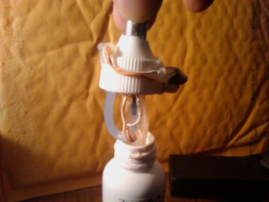 cap into bottle
