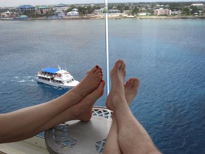 cayman islands resting resting on our balcony
