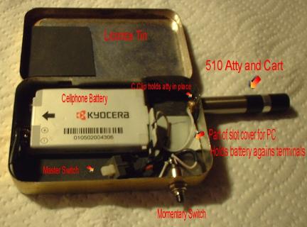Cell Phone/Licorice Tin Mod
(average 20hrs per battery @ 810mAh)