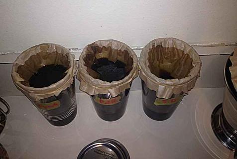 Changed my straining method from a coffee filter in a strainer, to a coffee filter suspended in a pint glass, held in place with rubber bands...
