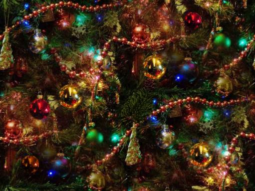 christmas tree colourful seamless