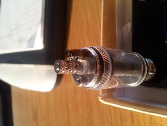close up of first coil