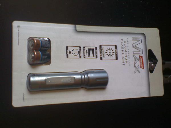Coleman MAX 2XCR2 flashlight from Wally World