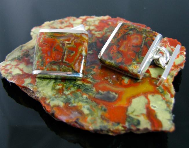 coprolite cufflinks