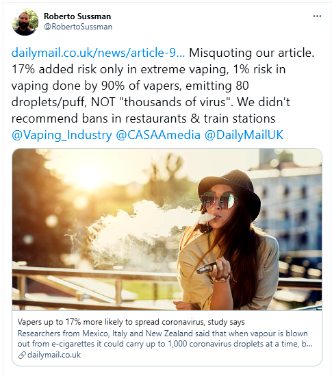 Daily Mail COVID Vape BS