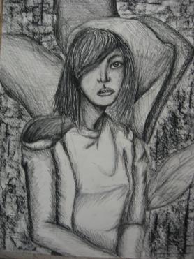 Disproportionate portrait of a friend.
