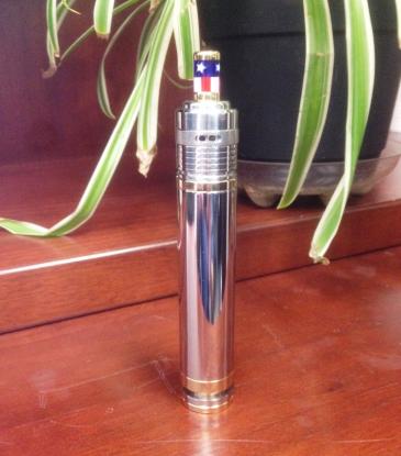 EHPro Caravela with a Helios RBA and JustThaTip custom #12 od 12 Sochi Gold drip tip.