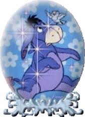 eyeore glitter butterfly
