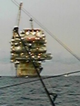 Floater Oil rig about 140 miles off the Texas coast.