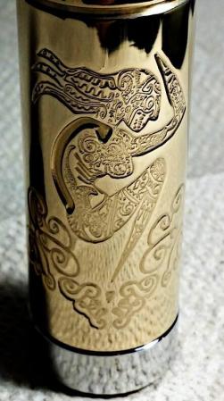 Front Close Up - notice the deep spinal cord engraving, that's where the Clay will be implmented.