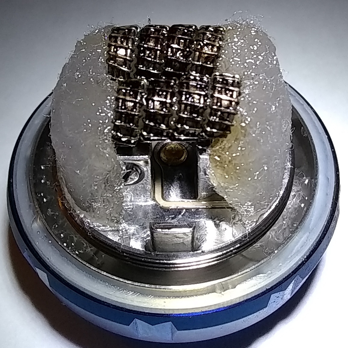 Geekvape Framed Staple Spaced 0.1Ω Dual Coil Build Side View