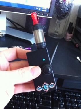 Godzilla 3.7box mod w/ homeade syringe tank