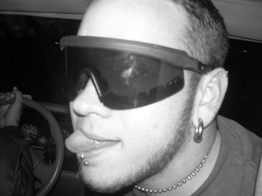 Goofin off, when I still had all my peircings....I did them all my self!