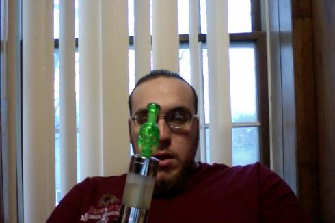 Green skull drip tip from FluidVapor.com