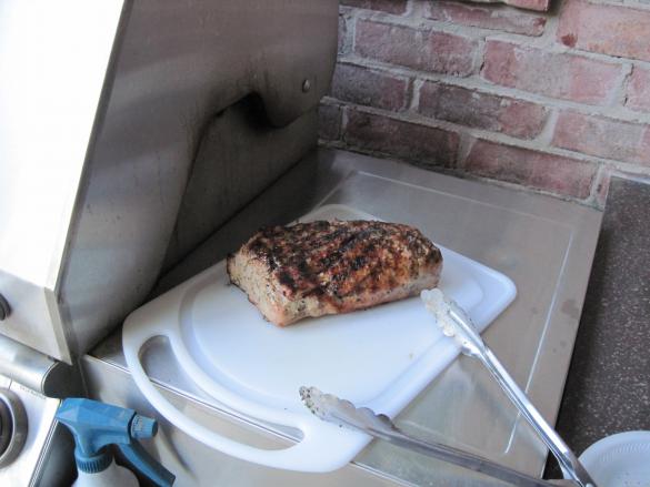 Grilled pork loin