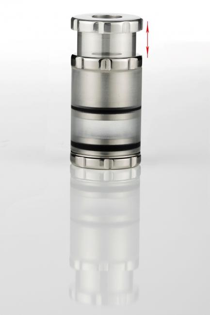 GV Telescopic Tank.Stainless steel 304 and plexiglass.