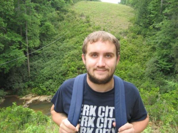 High up in Panther Creek Falls in GA