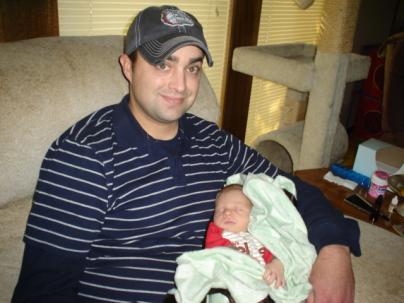 Hubby Jason and little Johnny
