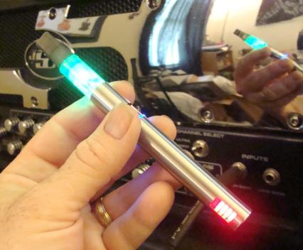 I Figured Since I love music and attend or perform at these gatherings that I would go ahead and sport a 2.5 Led Clearo from Discount Vapers for around $5.00.

Just Modded the Led cart for tonights Show with ZZ Top,3 Doors Down and Gretchen Wilson..Where were these when I was single..