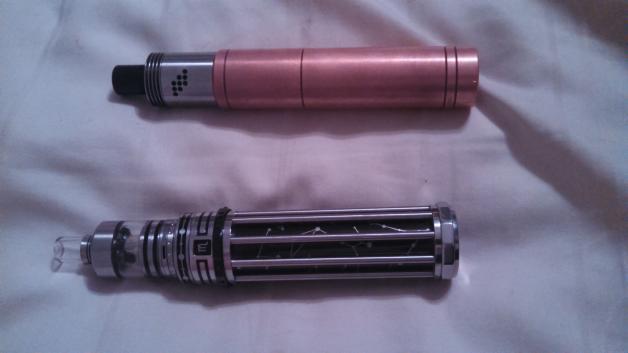 Innokin iTaste MX-Z with Aris drip tip and VLS Ragnarok full copper with Mutation X V2