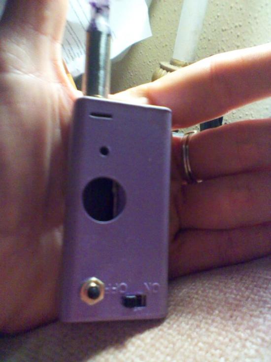 lavender bottom feeder with silver 510 atty & nhaler lavender & white drip tip