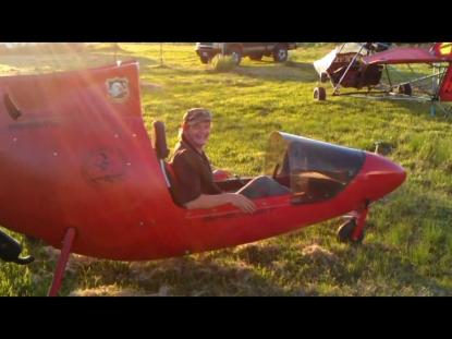 Me after doing taxi testing on my plane.