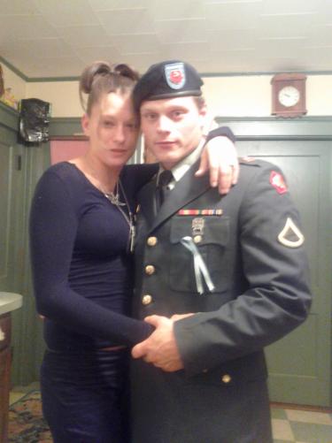 Me and baby girl,  my fiancee courtney