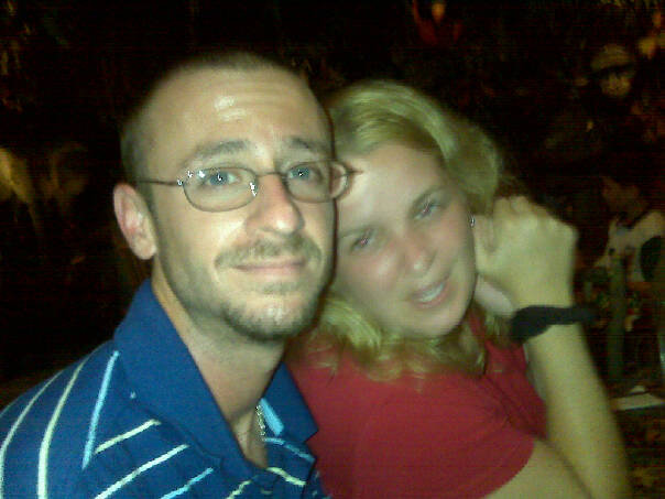 Me and hubby at Rainforest Cafe..
