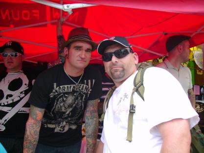 Me and Jordan Pundik, the vocalist of New Found Glory at the Warped tour in '07.