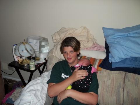 me and my new baby girl