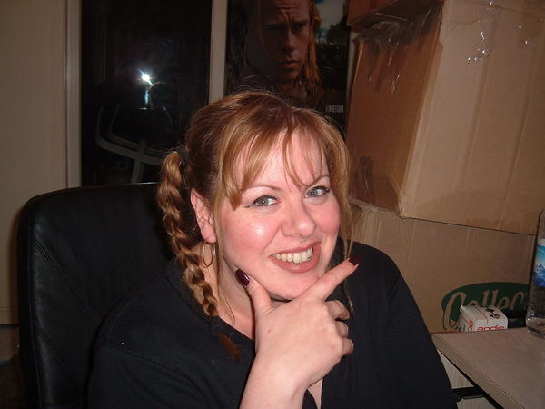 Me and the famous braids (forgive the boxes, I had just moved in)