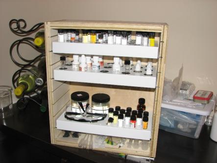 Mixing Supply Rack