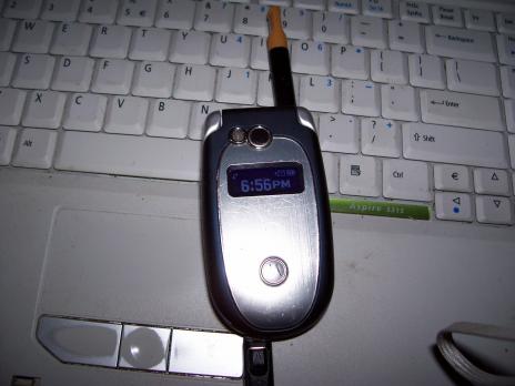 motorola v551 '

phone works for playing games, calander, photos, has bluetooth.  should work as phone using external antenna jack (un tested)