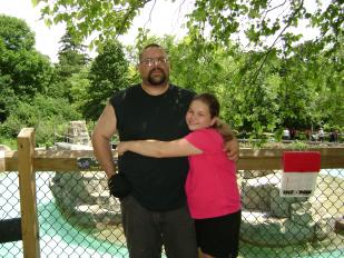 My and my daughter.

I'm the big ugly one!