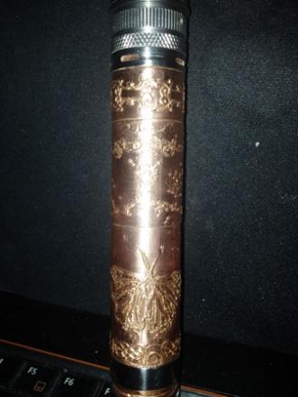 my custom etched copper stingray