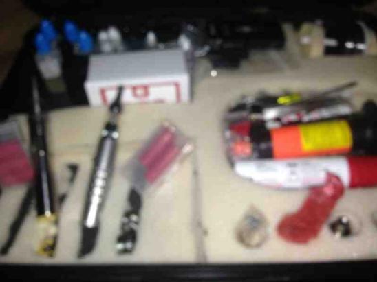 my field/deployment vapestation, pelican case with foam.. holds my mods, tanks, juices, tools, and supplies securely and safely.. waterproof and i can lock it.