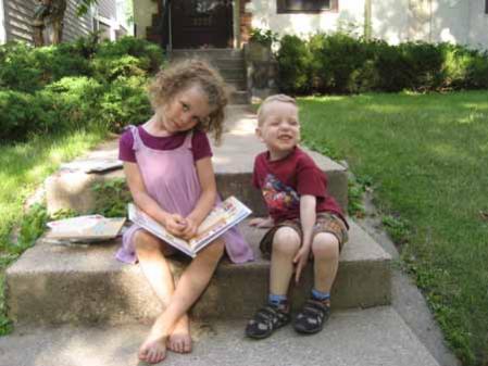 My grandkids (6 & 3 years old)