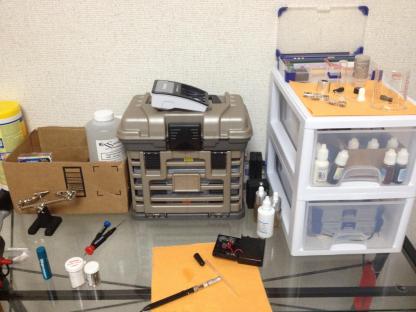 My setup in the beginning...