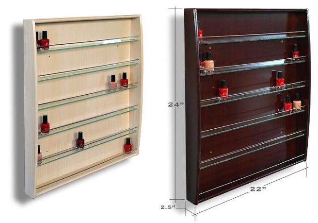 nail polish wall rack