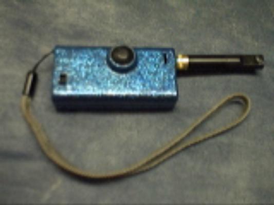 Nico Box Mod in Metalic Blue Mod at 3.7 volts. Running a Trustfire 14500 900mAh My 1st Mod