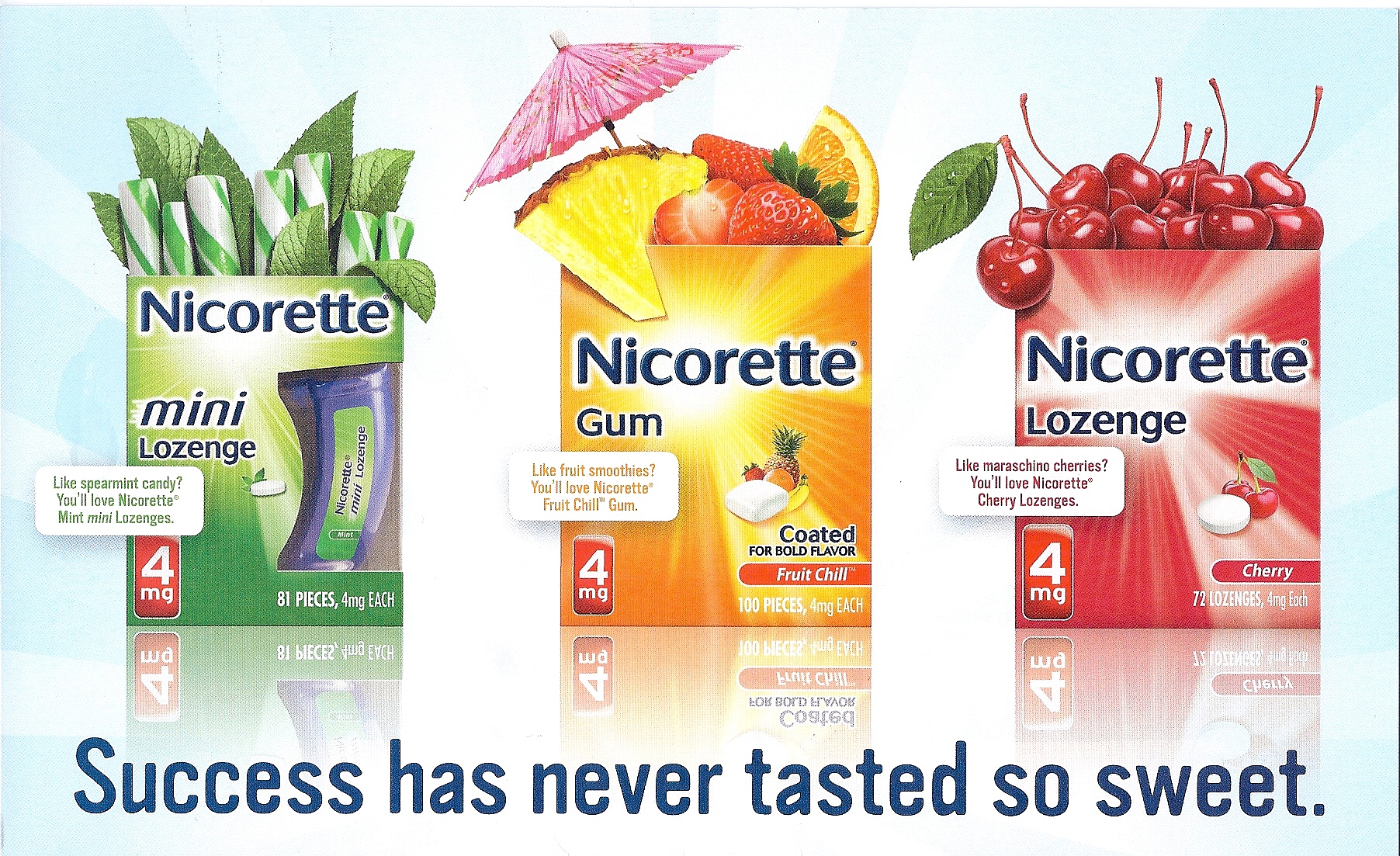 Nicorette Flavors