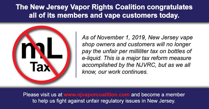 NJVRC Tax Announcement