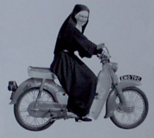 Nun on wheels
