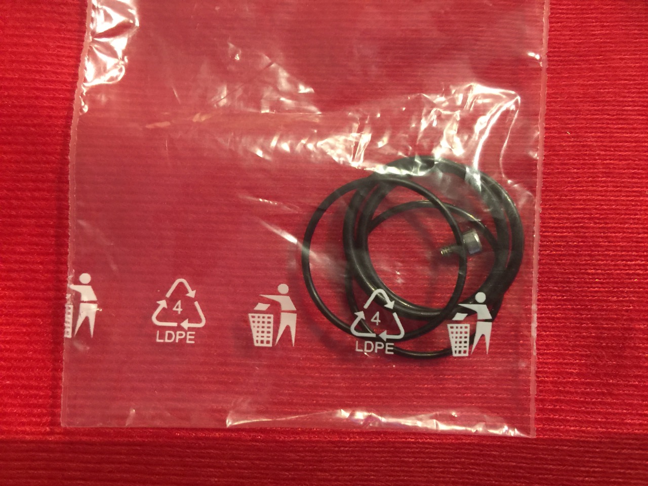 o-rings and screw