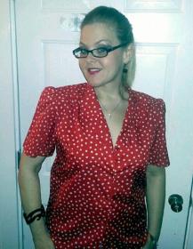 Off to work...Red is my power color!