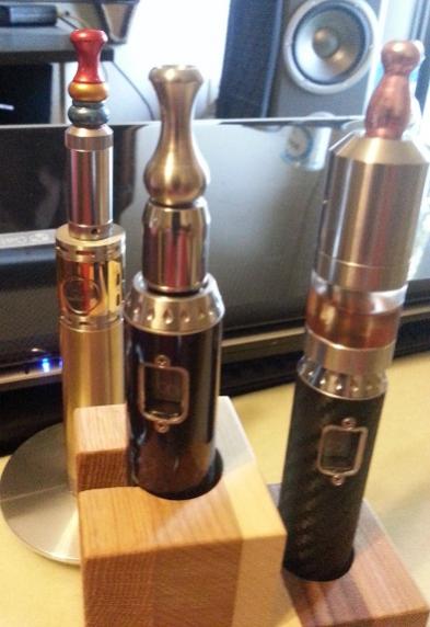 Ok, not the best pic lol but someone wanted to know how small the Igo-s is. Provari with igo-s. The drip tip is bigger hehe.