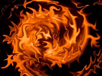 orange background